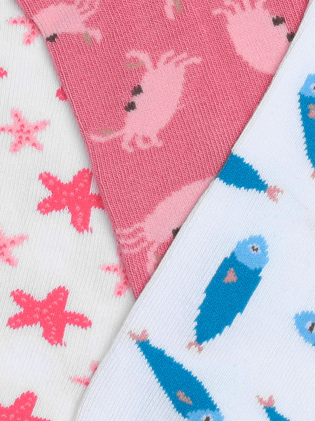 Pack Of 3 Printed Ankle Length Socks