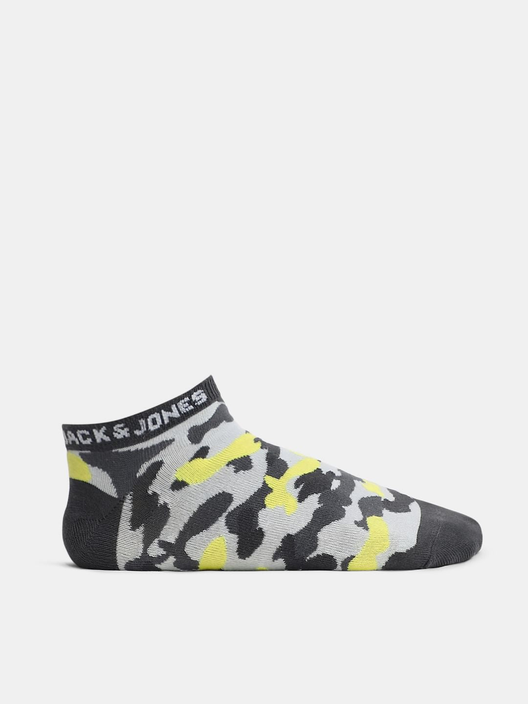 Pack Of 3 Camo Print Ankle Length Socks
