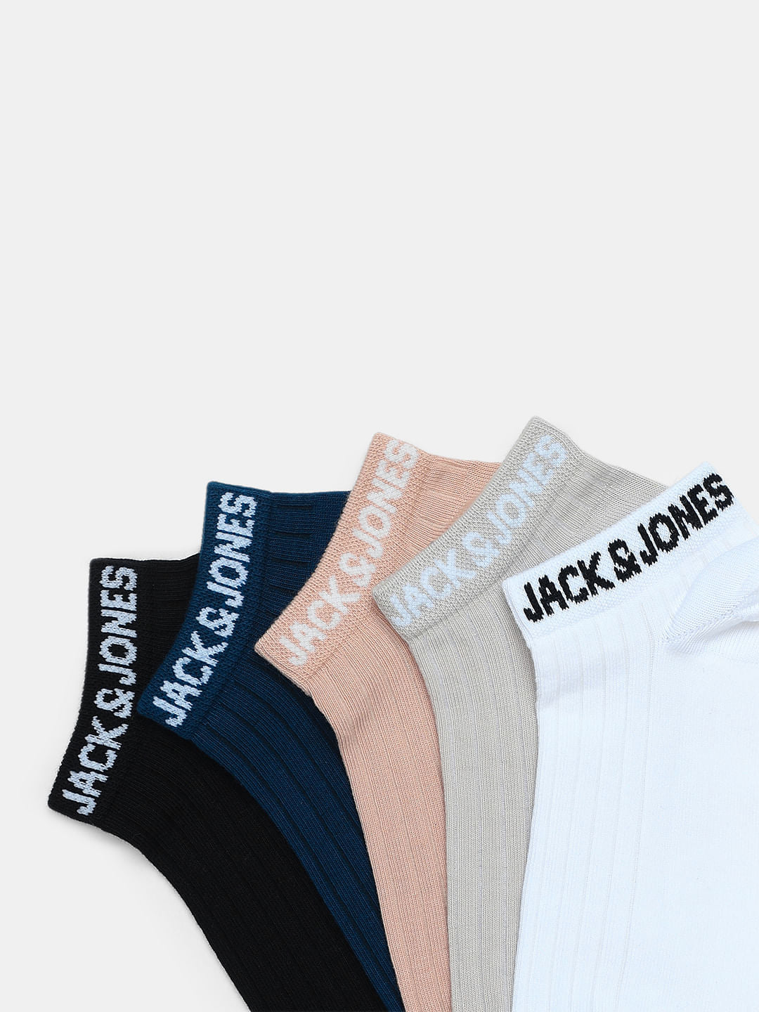 Pack Of 5 Solid Ankle Length Socks