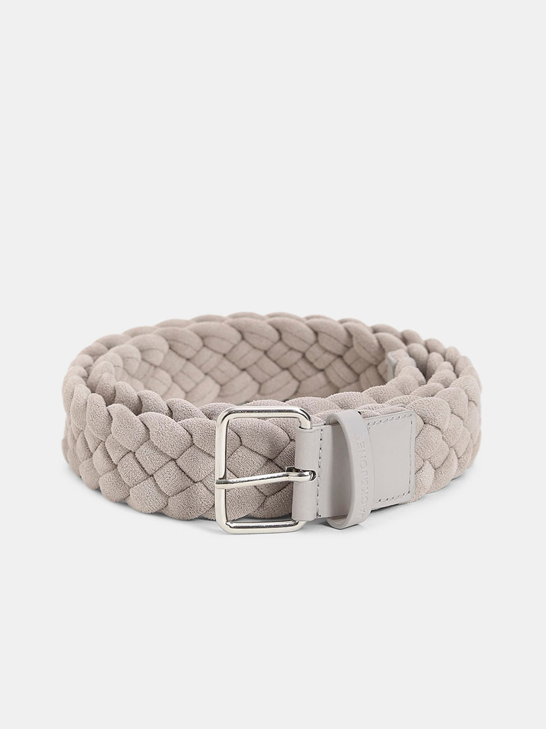 Light Beige Braided Belt
