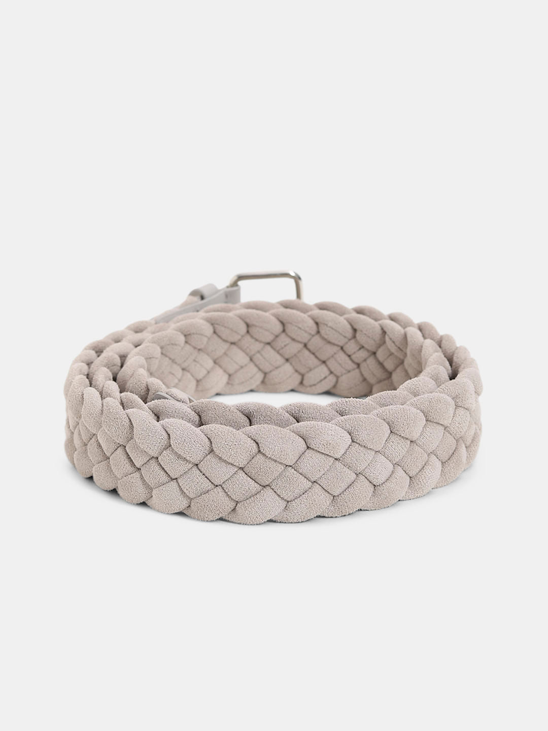 Light Beige Braided Belt