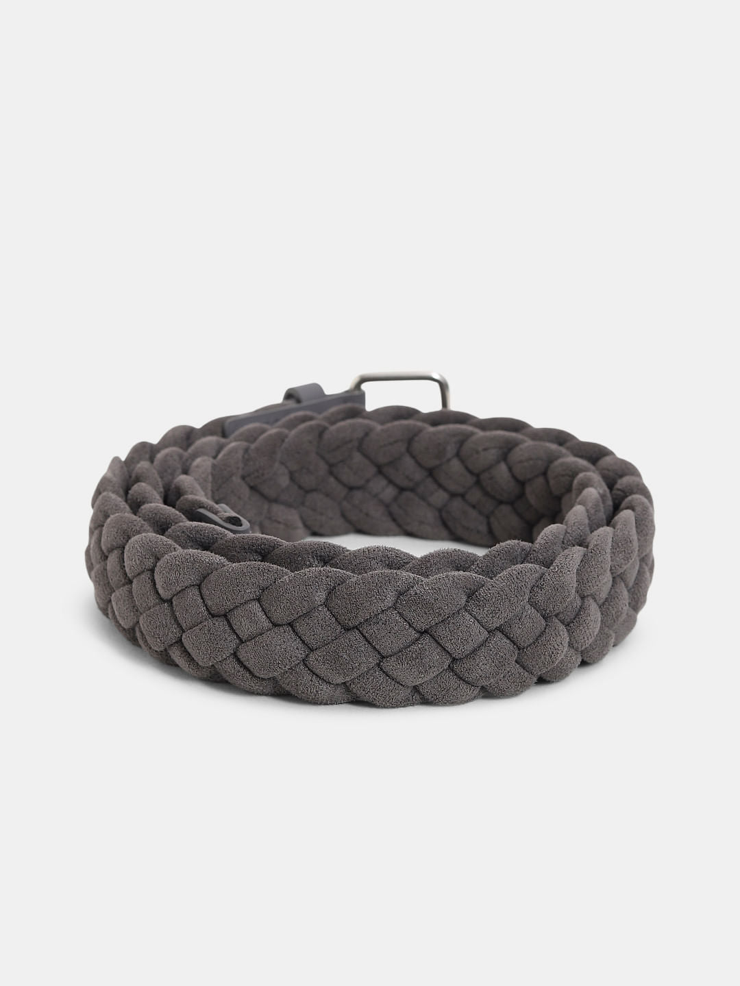 Dark Grey Braided Belt