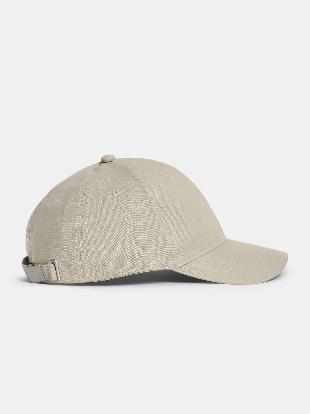 Light Beige Linen Bucket Hat