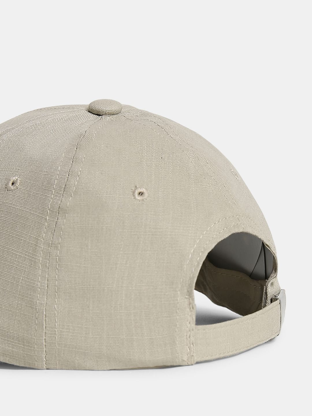 Light Beige Linen Bucket Hat