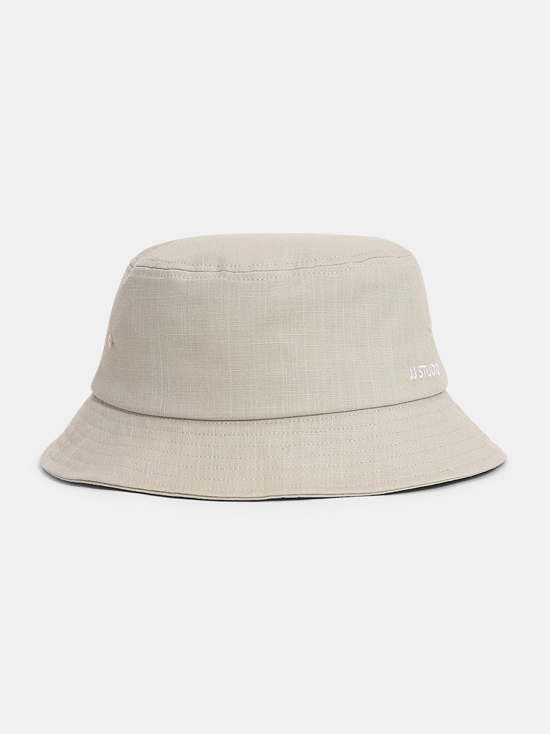 Beige Linen Bucket Hat