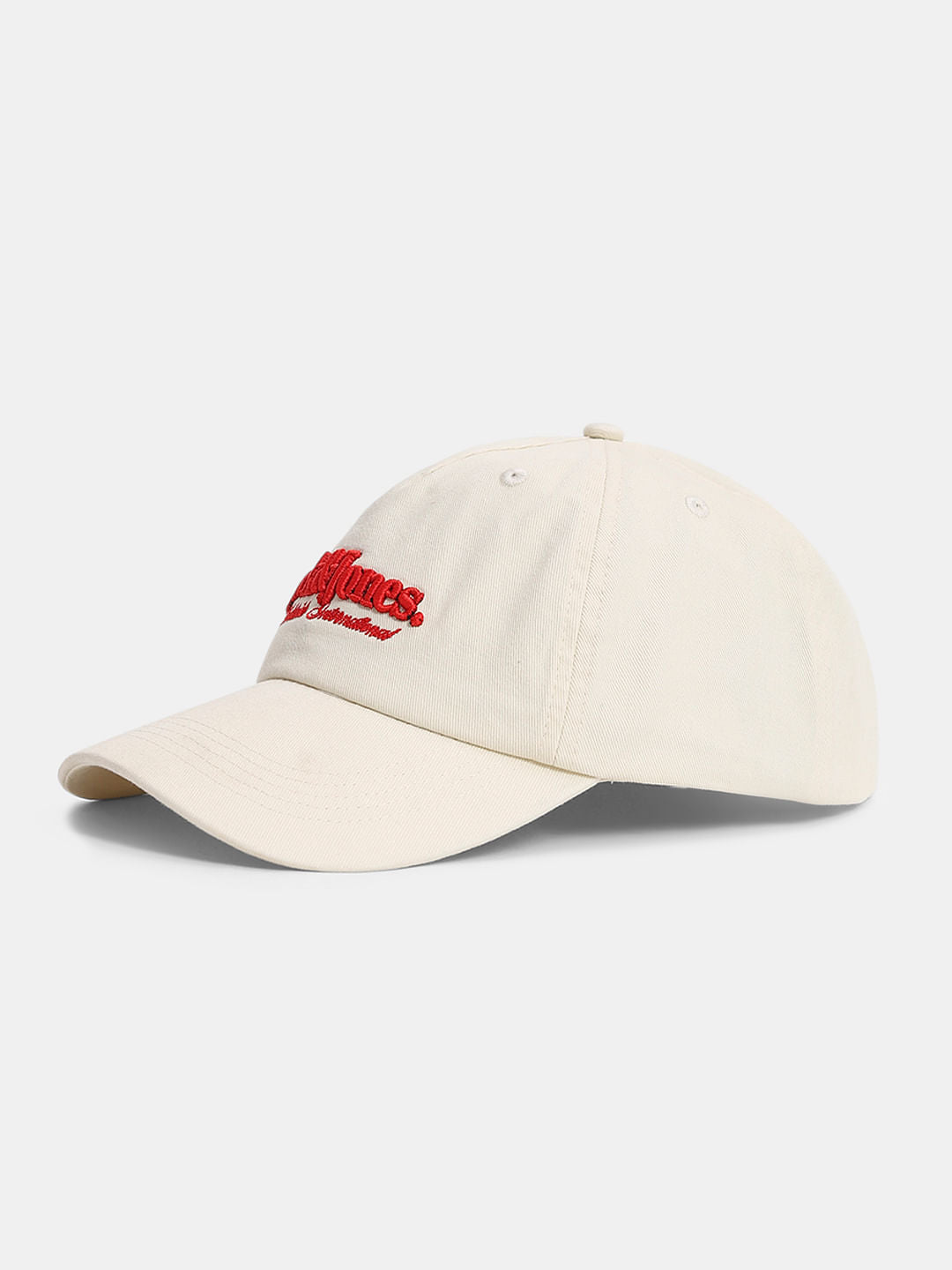 Light Cream Embroidered Logo Cap