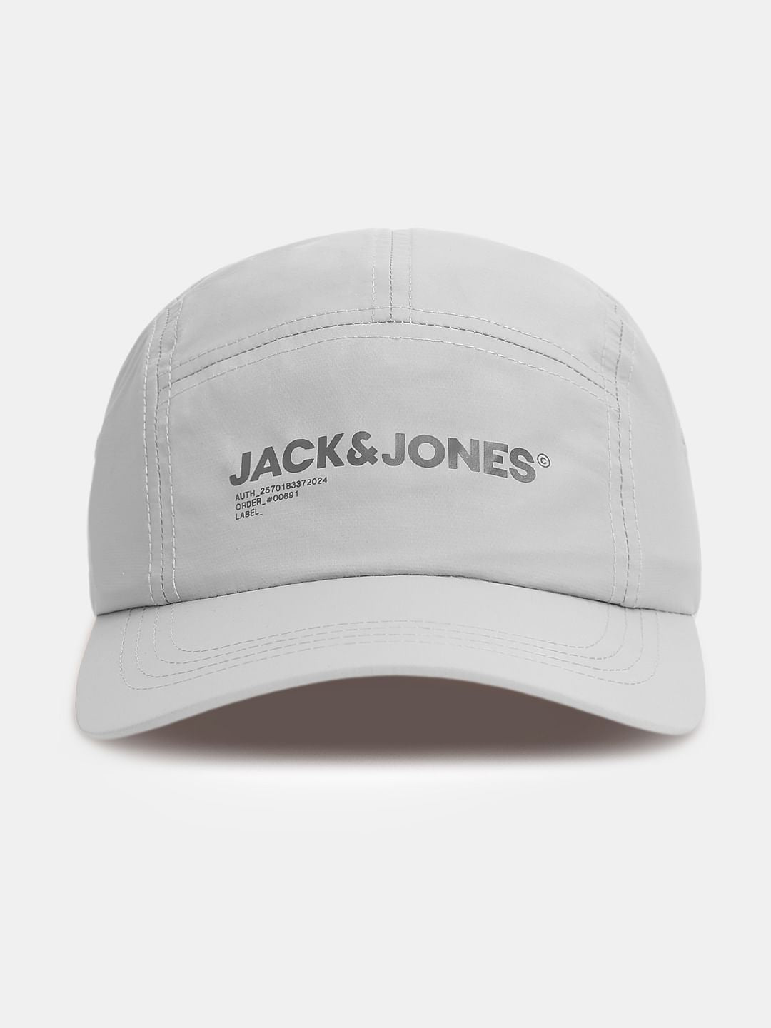 Light Grey Logo Print Cap