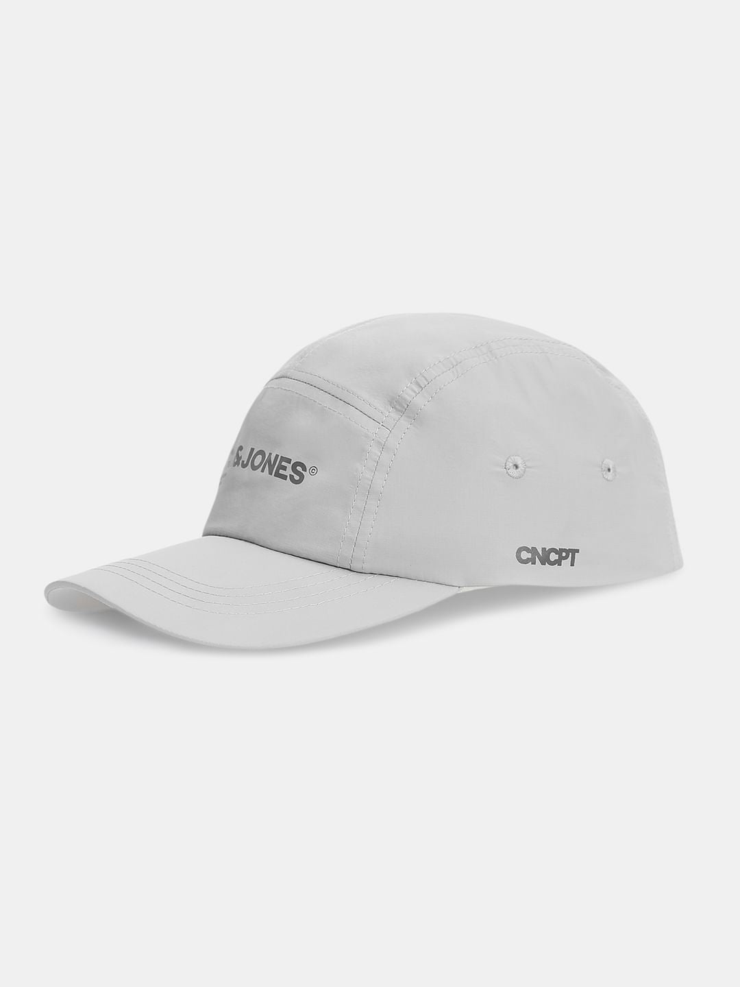 Light Grey Logo Print Cap