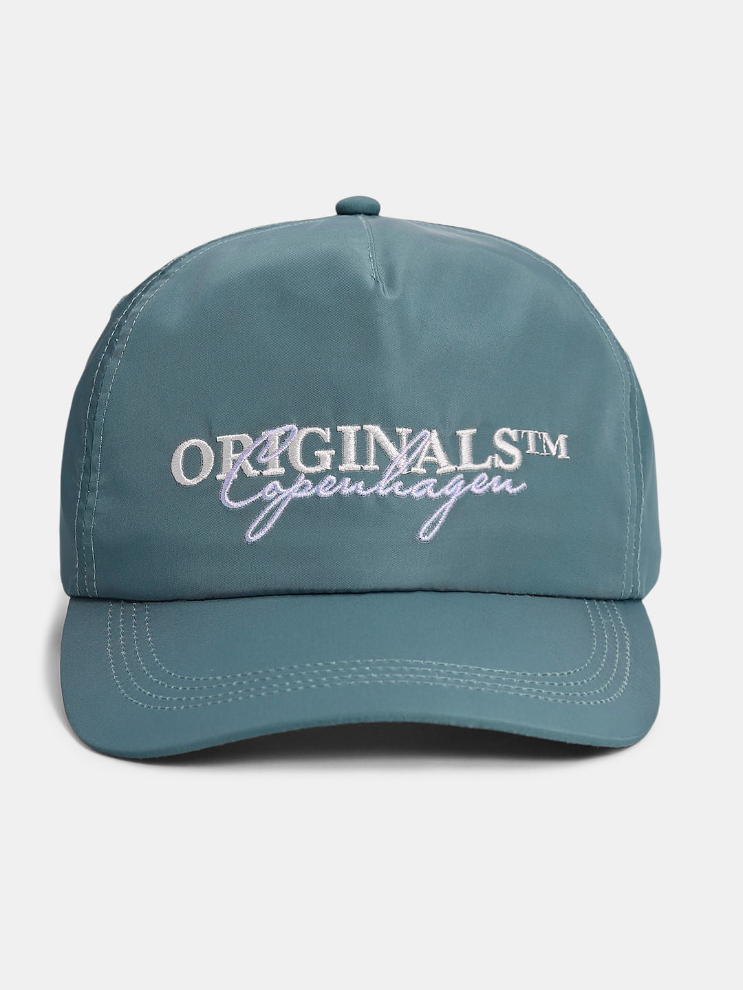 Grey Logo Print Cap