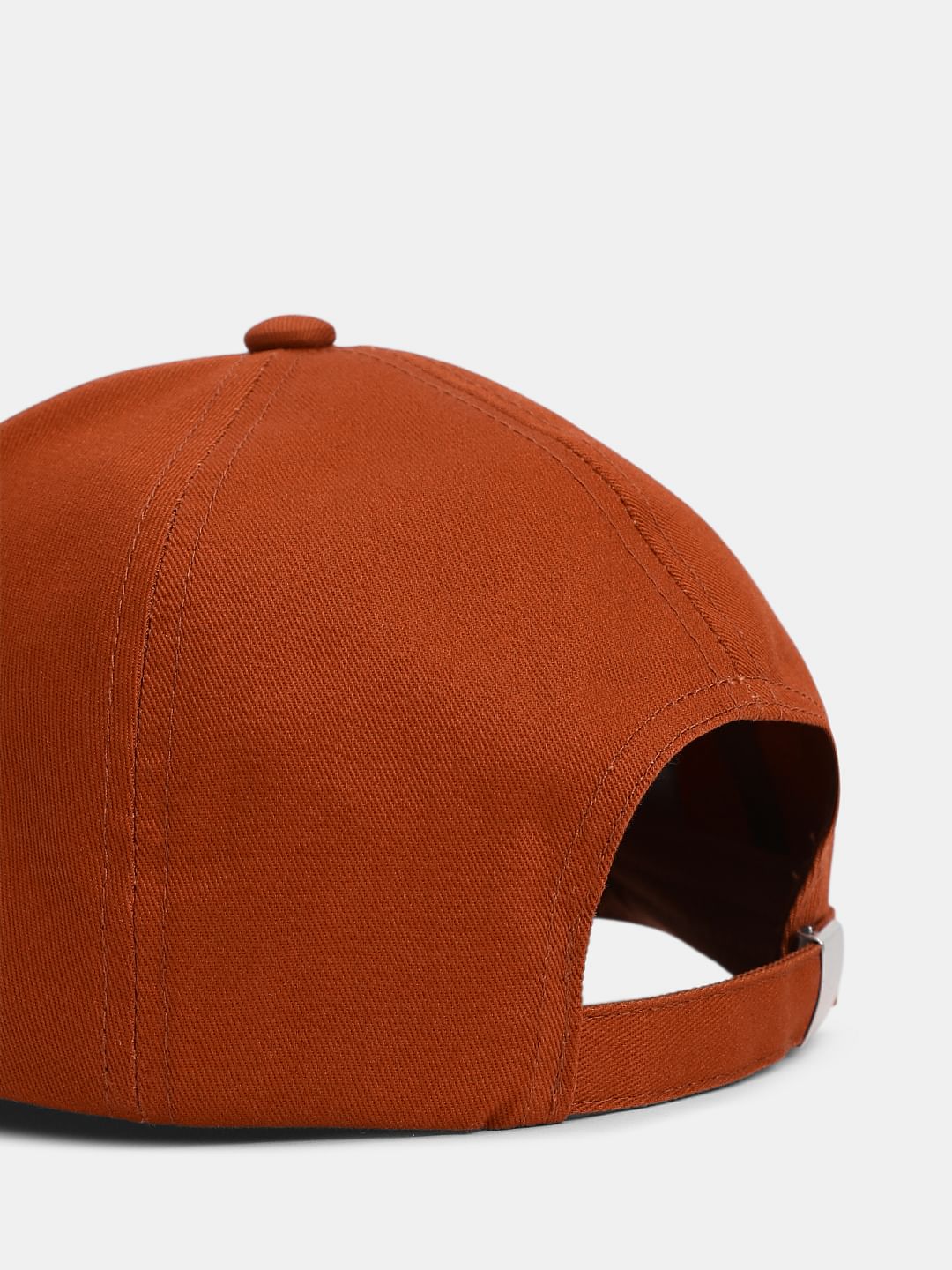 Red Embroidered Print Cap