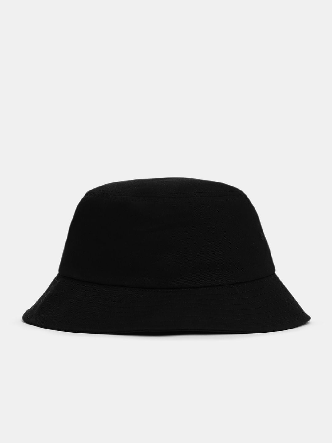 Black Text Print Bucket Hat