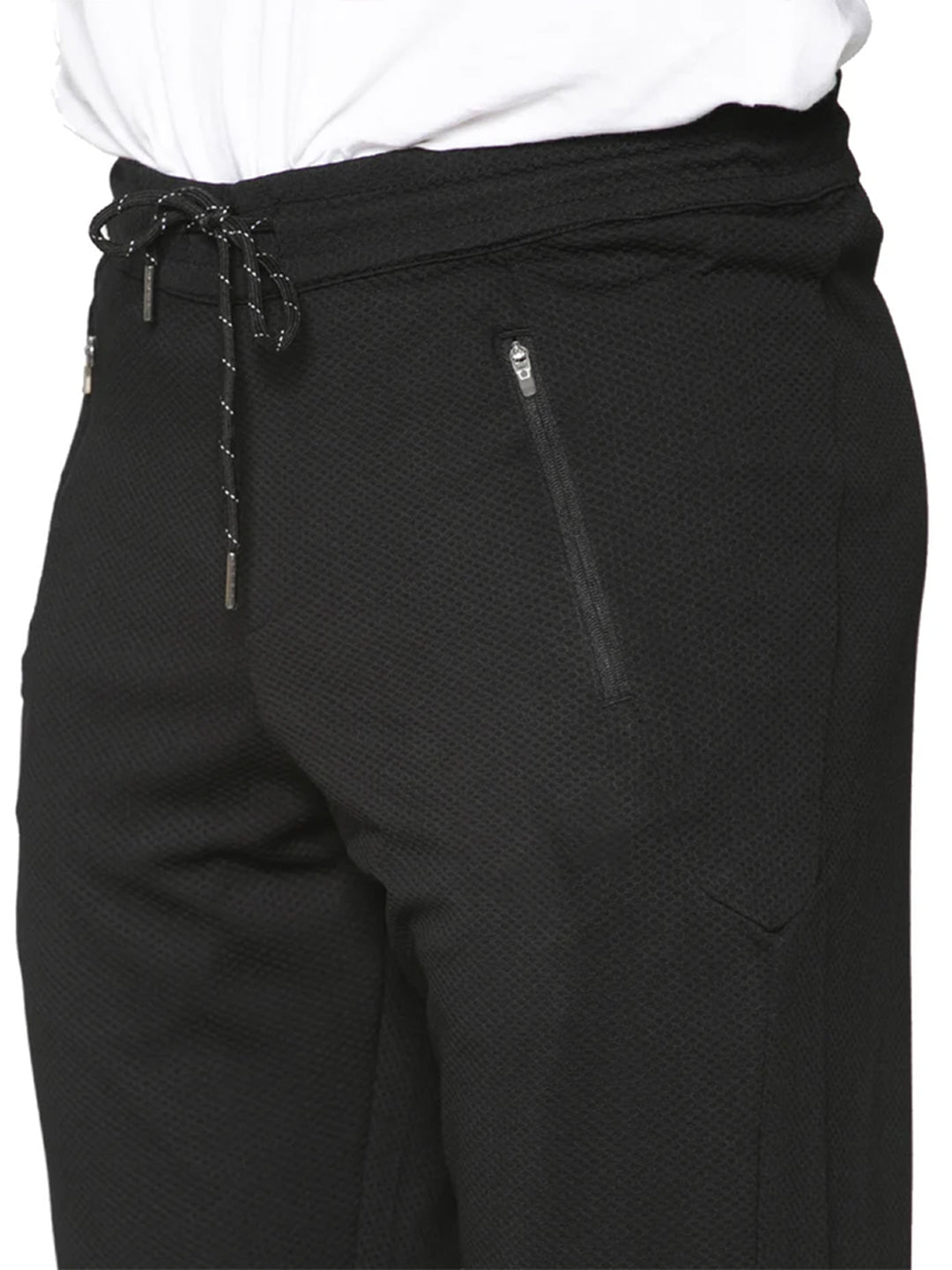 Black Regular Fit Trackpants
