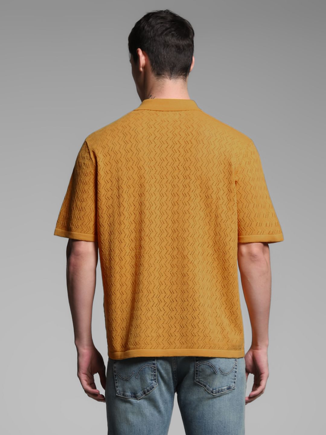 Mustard Knitted Polo