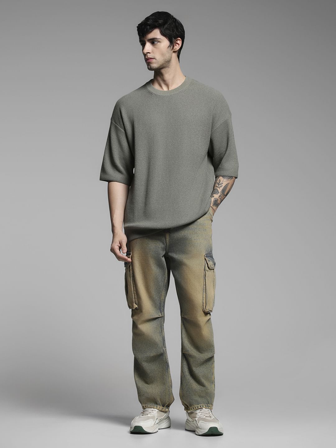 Green Crew Neck Pullover