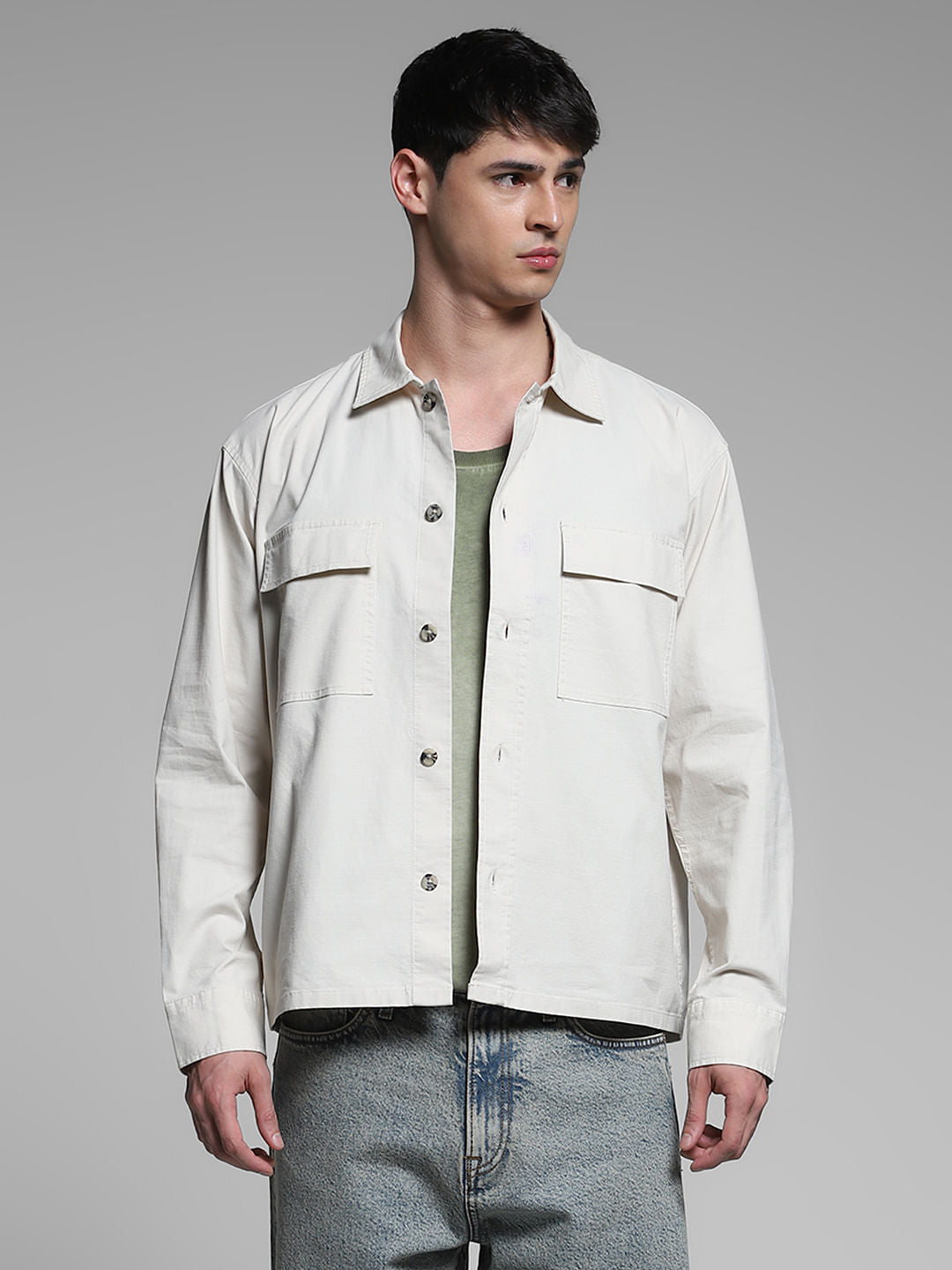 Off-White Cotton Overshirt