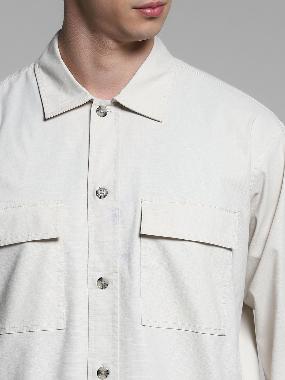 Off-White Cotton Overshirt