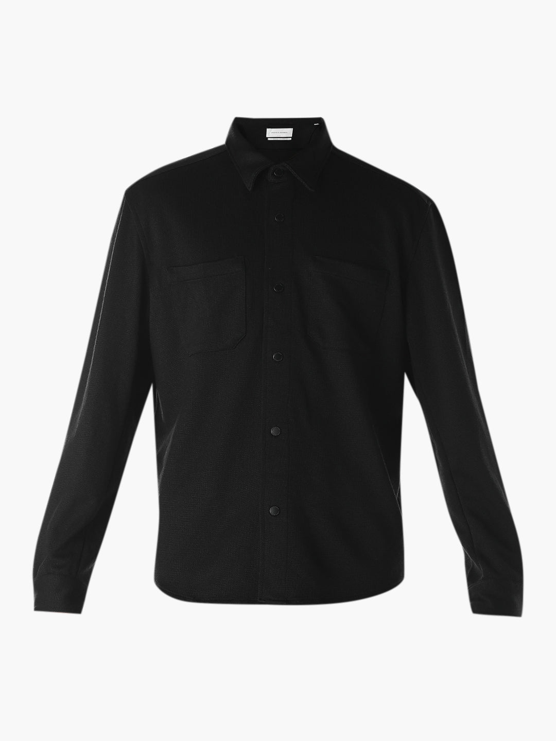 Oversized Full Sleeves Shirt - Black