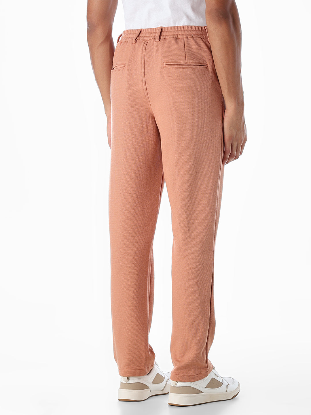 Regular Fit Mid Rise Pants - Orange
