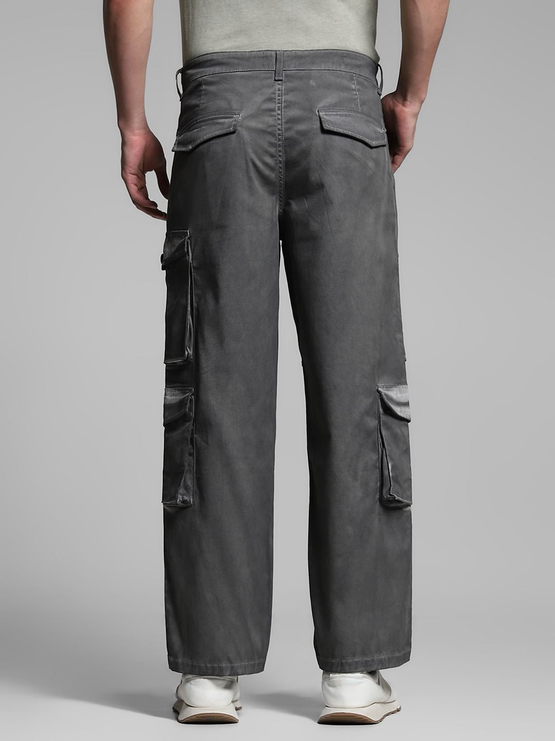 Olive Green Mid Rise Cargo Pants