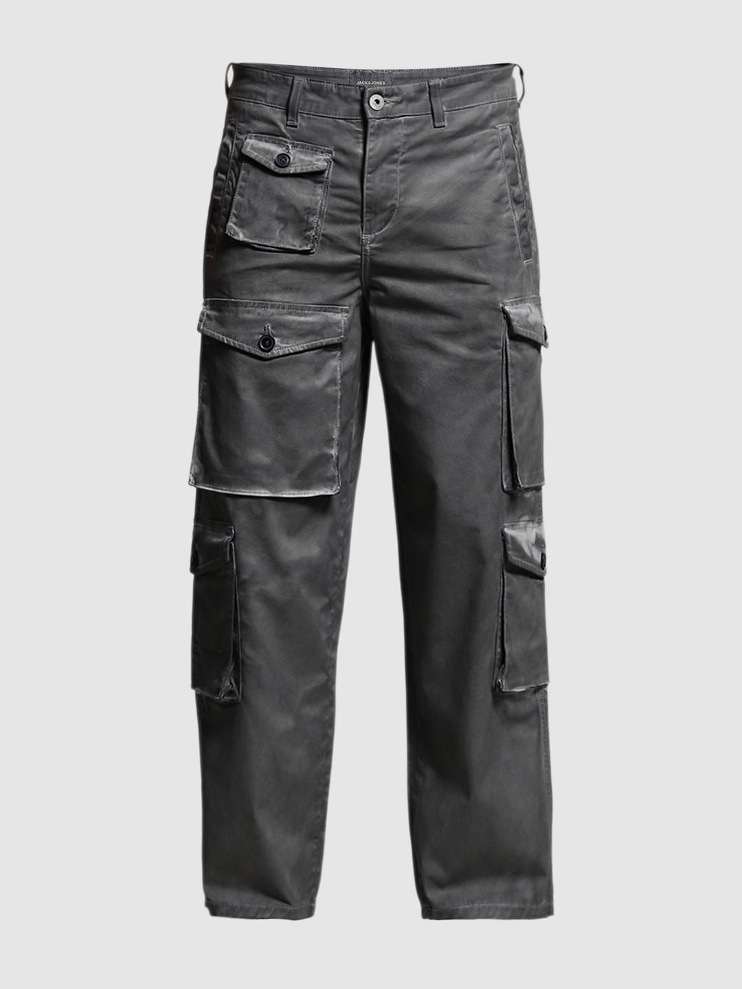 Olive Green Mid Rise Cargo Pants