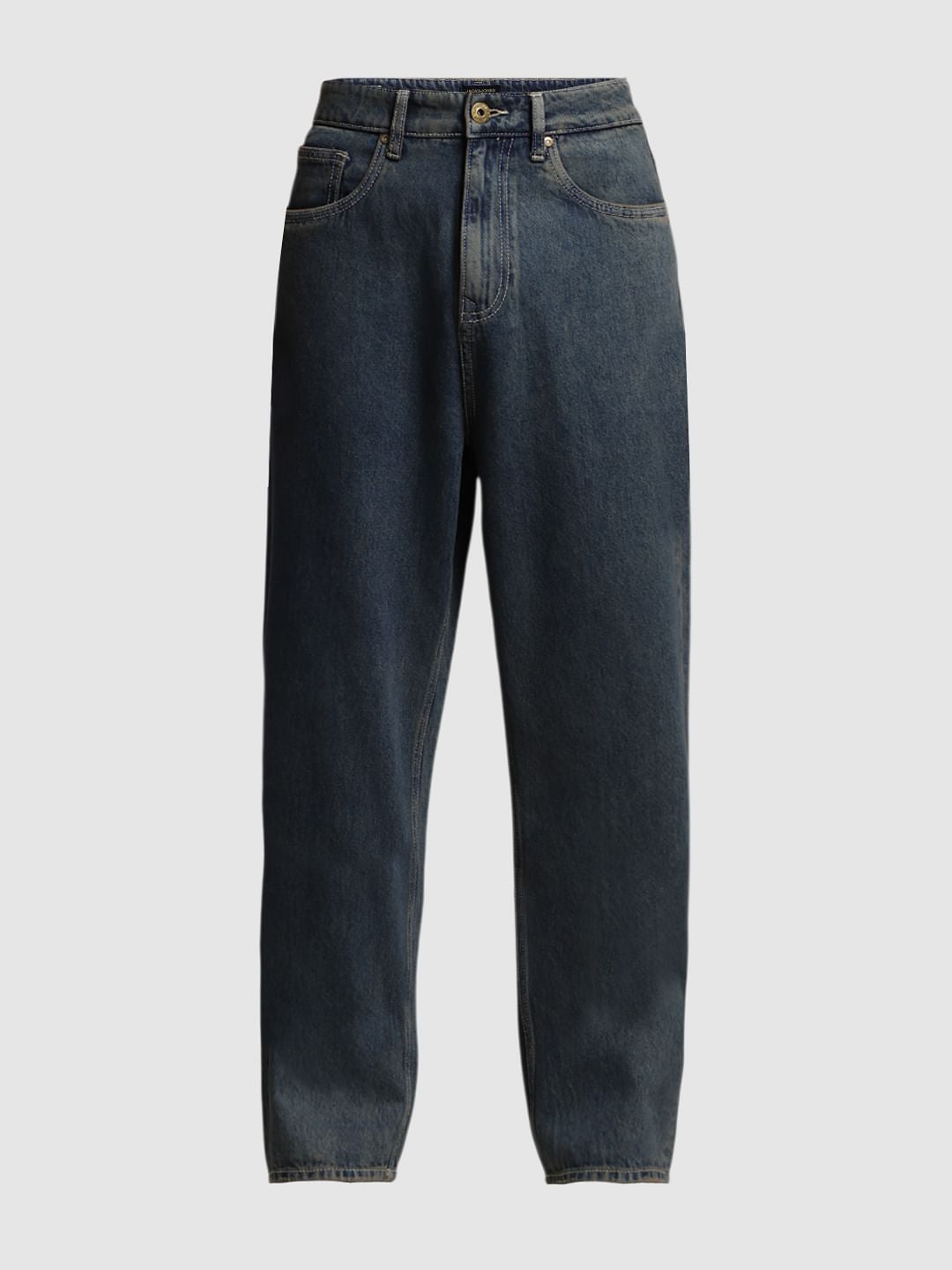 Dark Blue Washed Dario Loose Fit Jeans