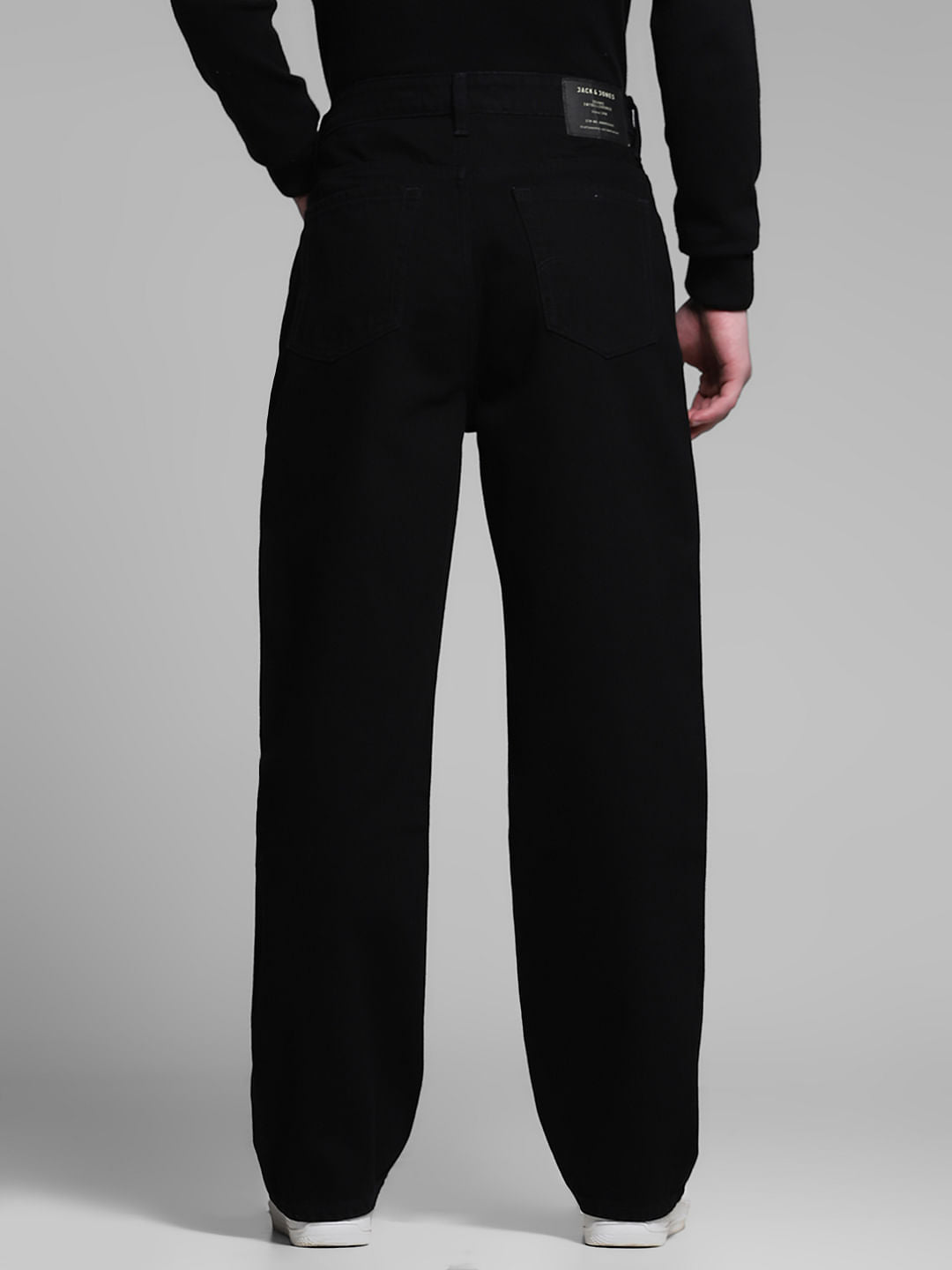 Black High Rise Dario Loose Fit Jeans