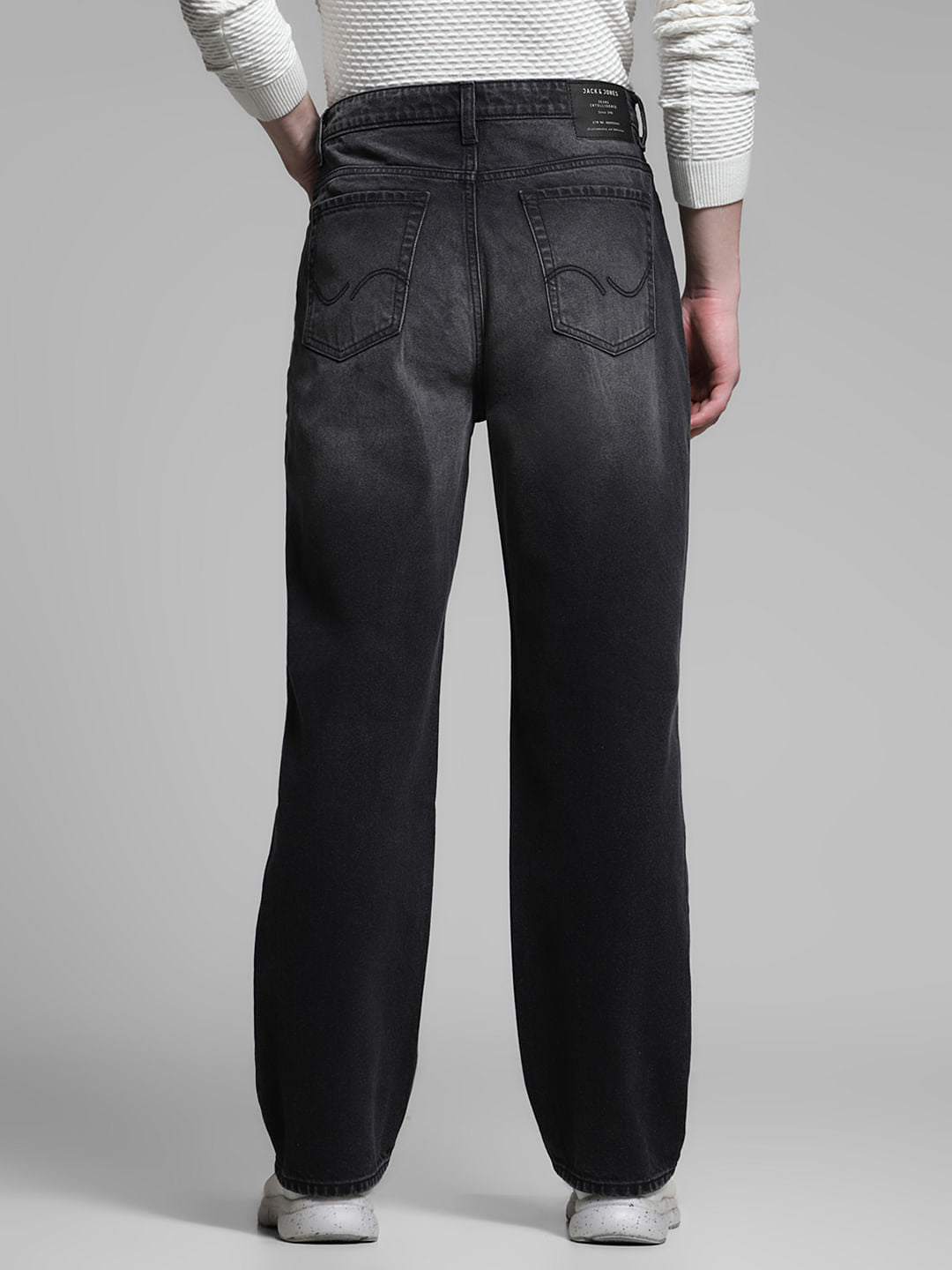 Black High Rise Dario Loose Fit Jeans