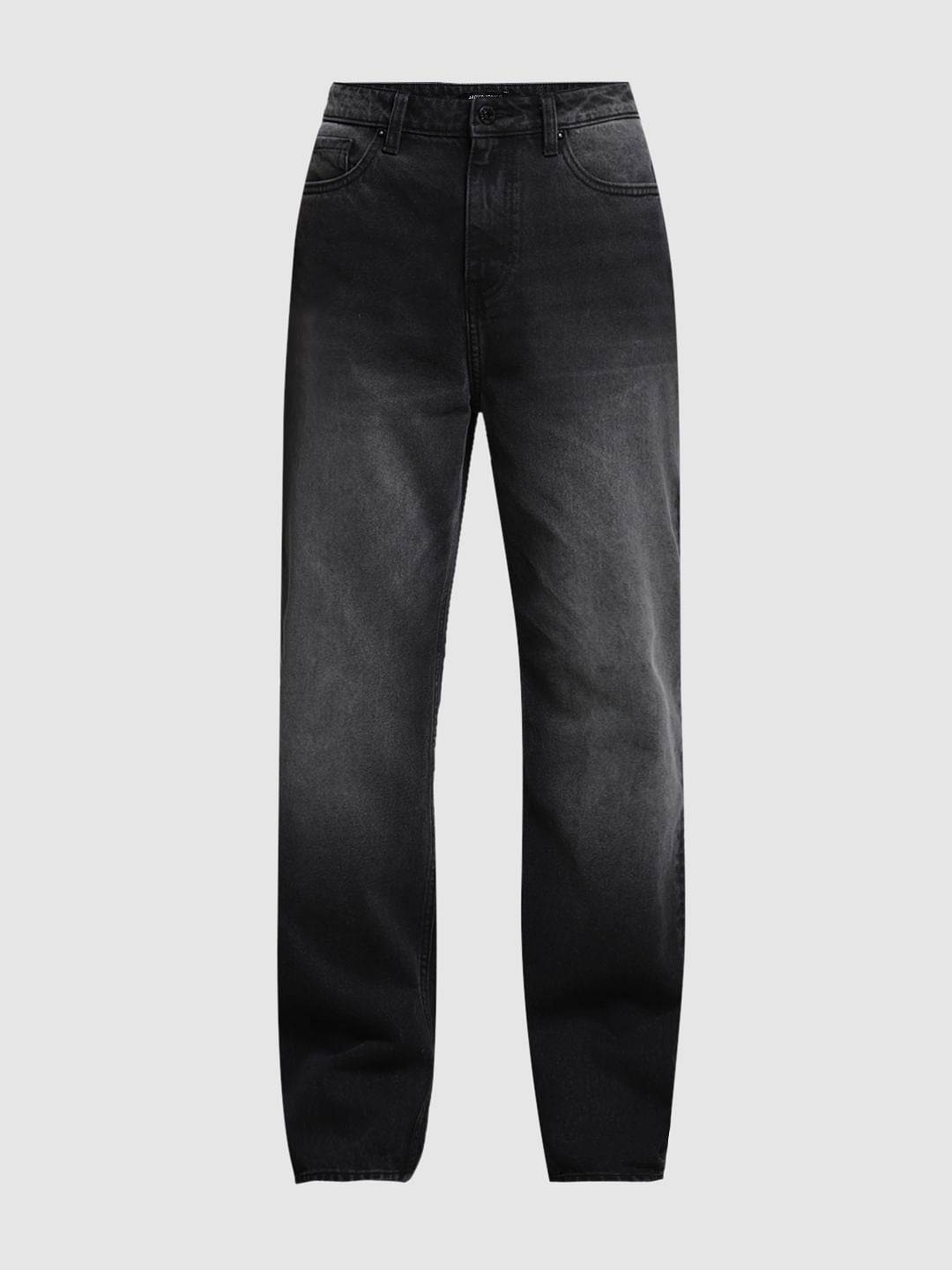 Black High Rise Dario Loose Fit Jeans