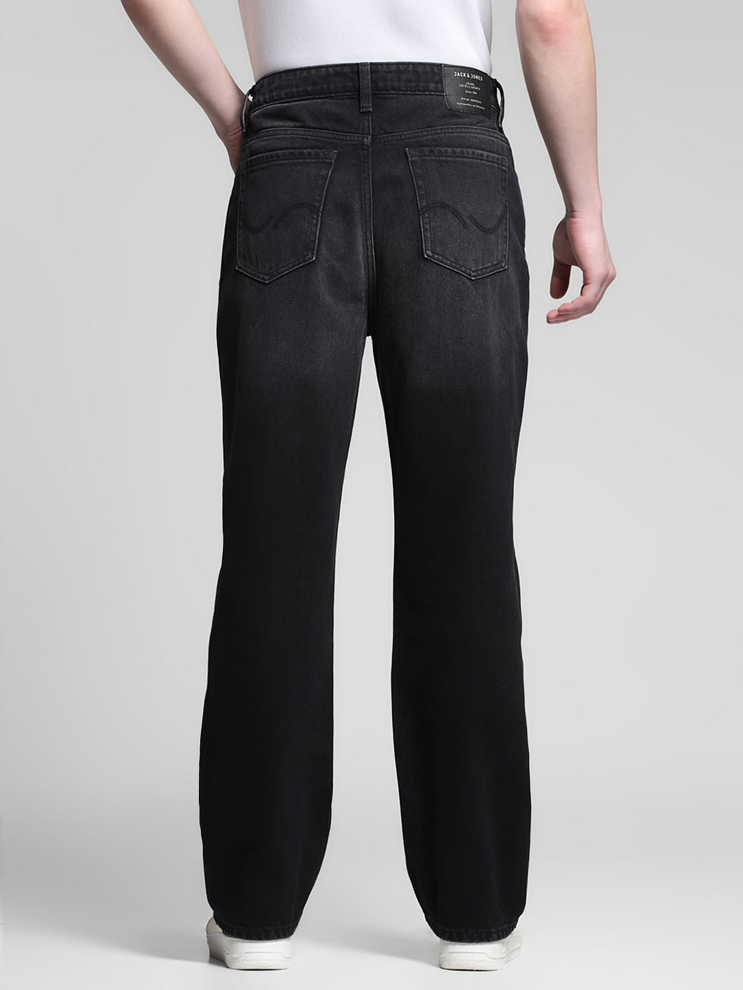 Black Distressed Dario Loose Fit Jeans