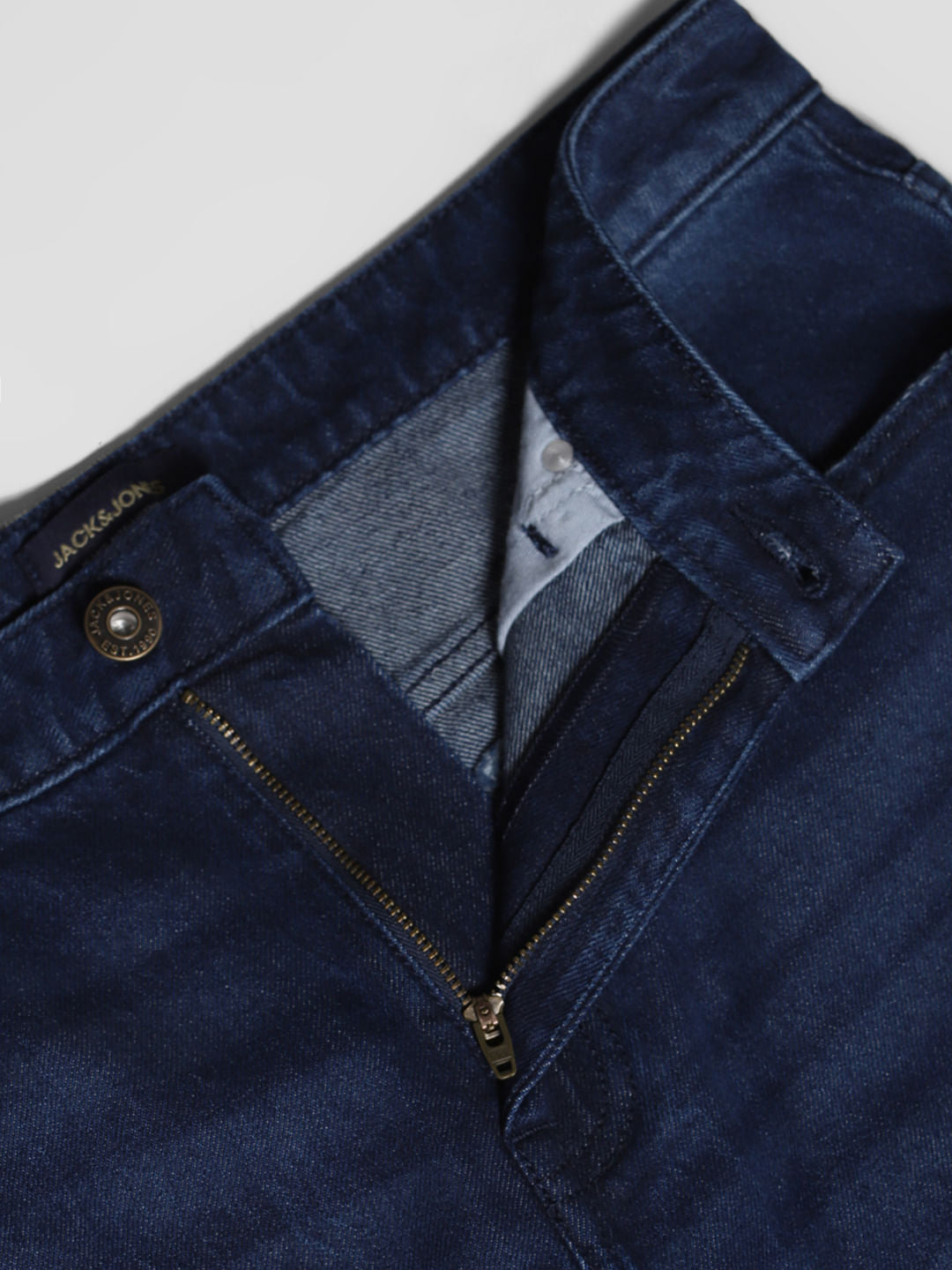 Dark Blue Distressed Dario Loose Fit Jeans