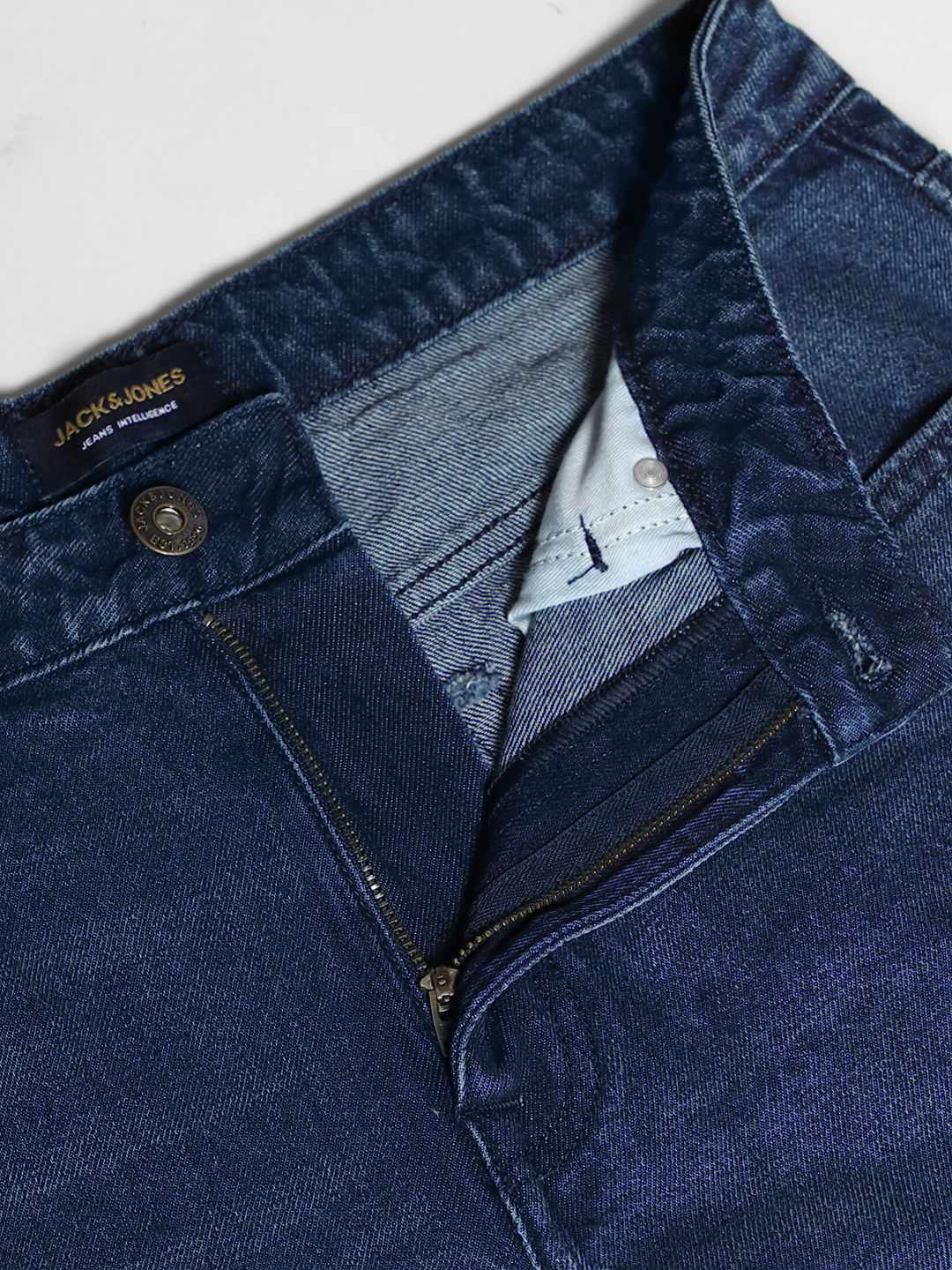 Dark Blue High Rise Dario Loose Fit Jeans