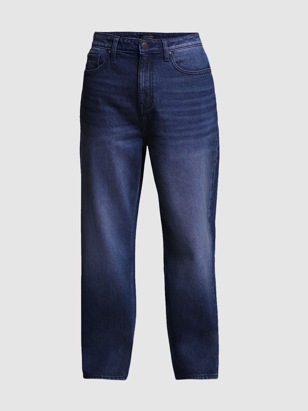 Dark Blue High Rise Dario Loose Fit Jeans