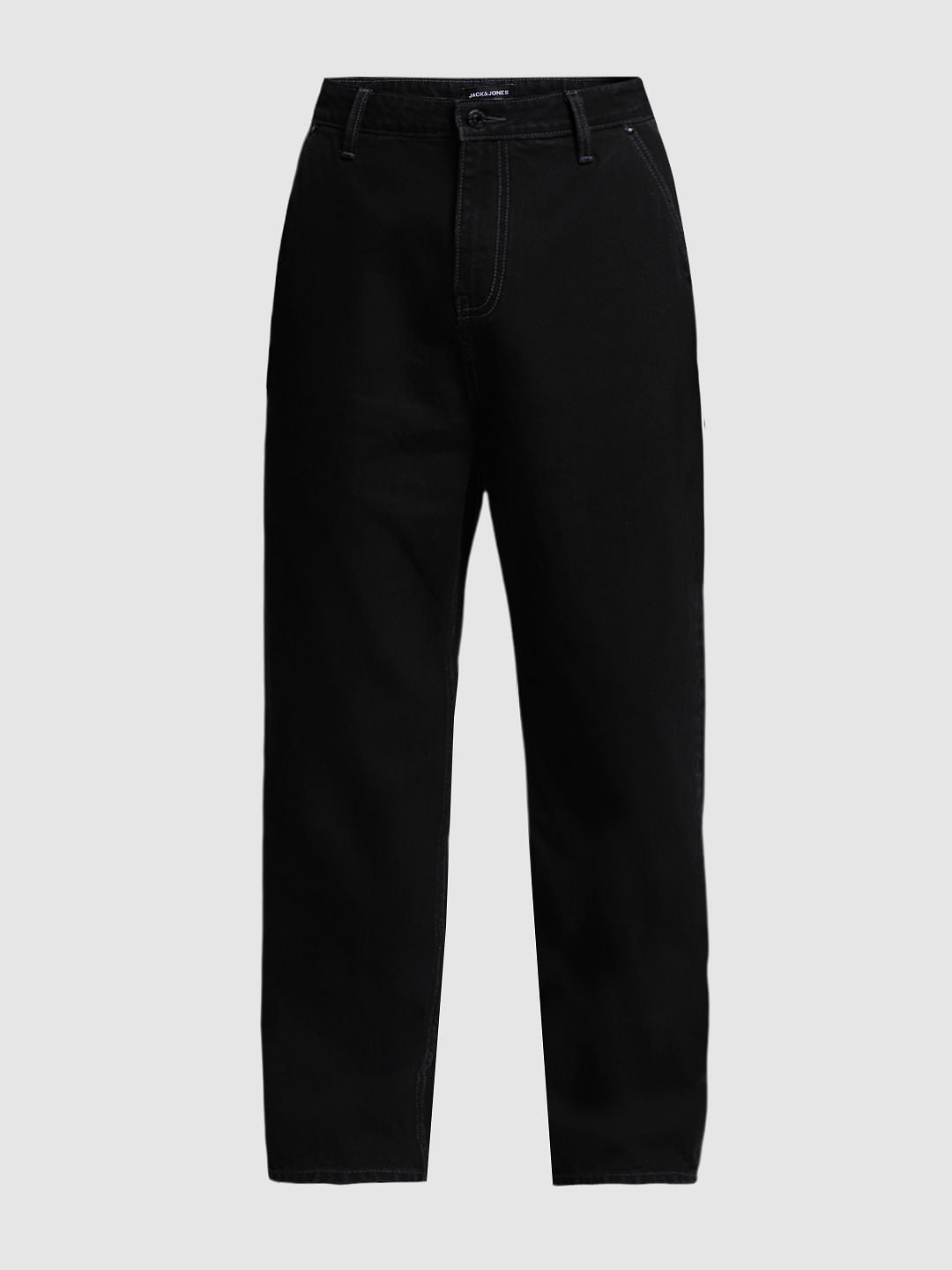 Black High Rise Dario Loose Fit Jeans