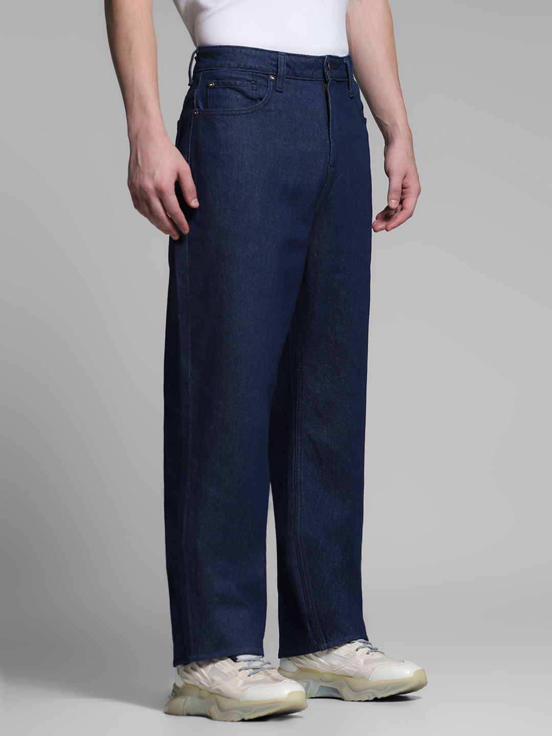 Blue High Rise Dario Loose Fit Jeans