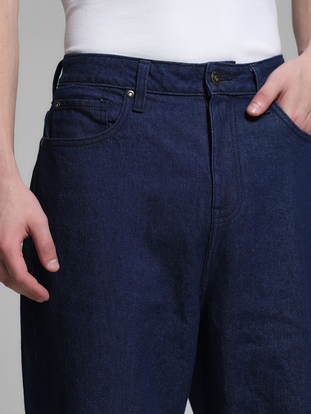 Blue High Rise Dario Loose Fit Jeans