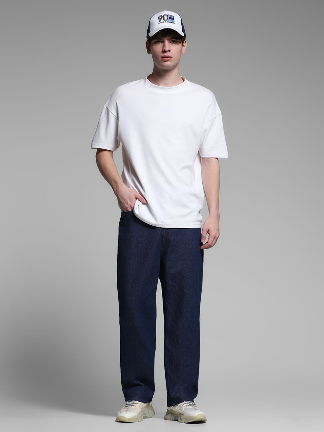 Blue High Rise Dario Loose Fit Jeans