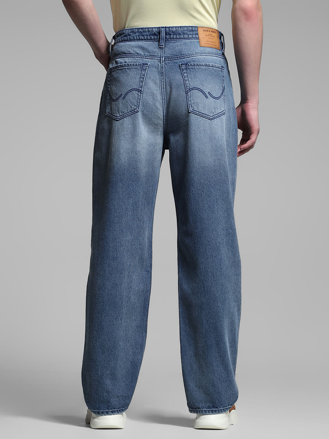 Dark Blue High Rise Dario Loose Fit Jeans