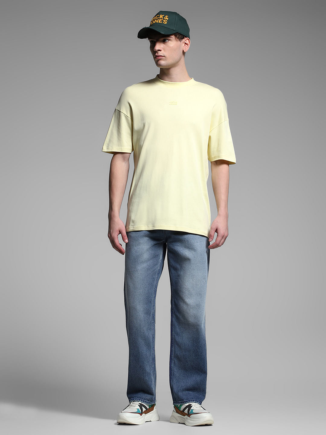 Dark Blue High Rise Dario Loose Fit Jeans