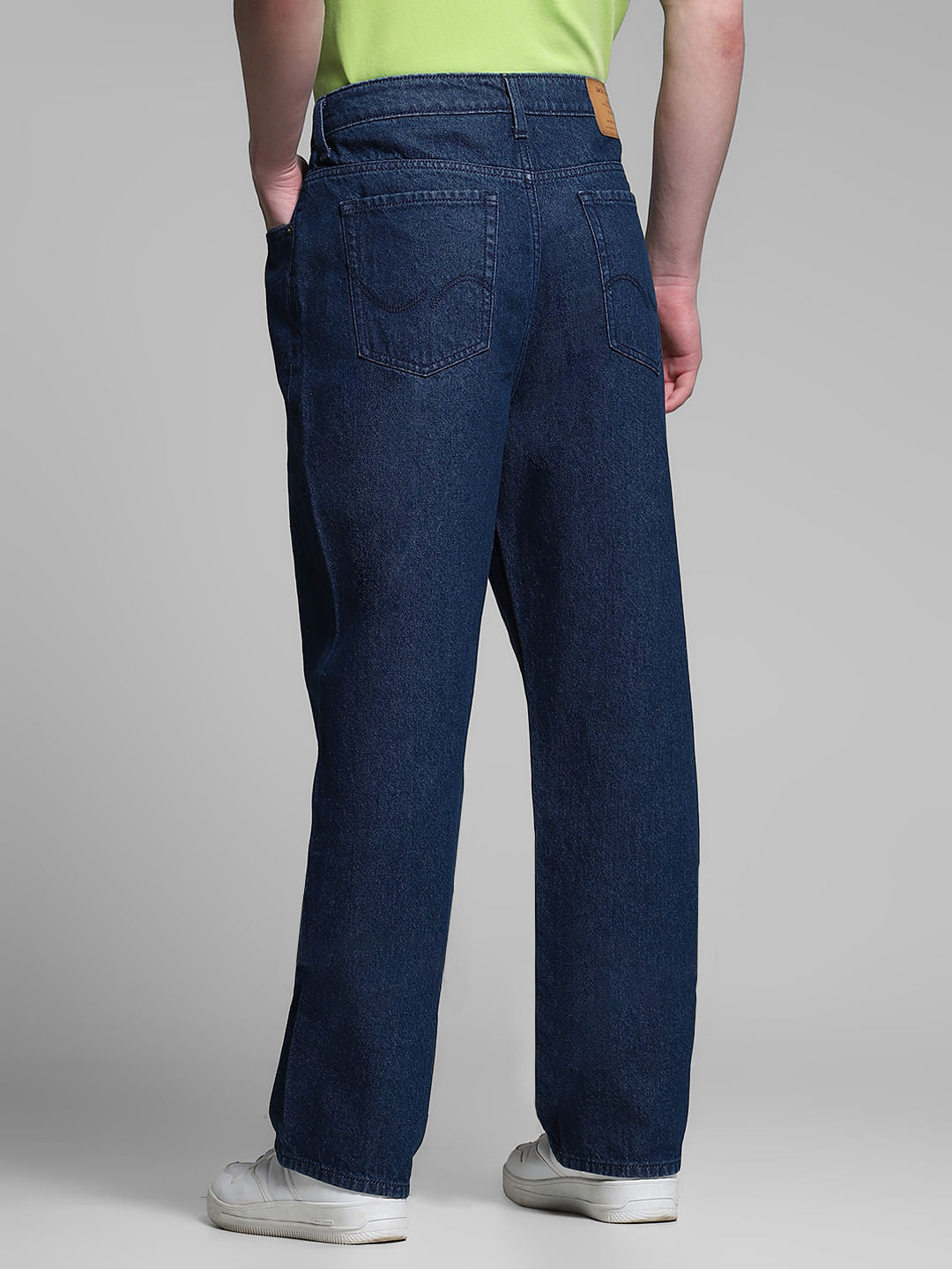 Dark Blue High Rise Dario Loose Fit Jeans