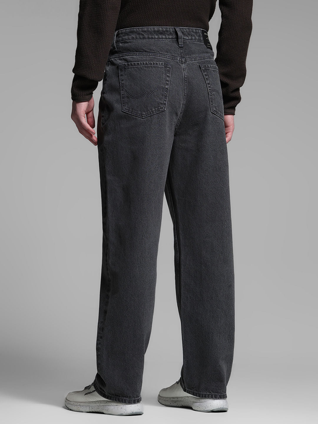 Grey High Rise Dario Loose Fit Jeans