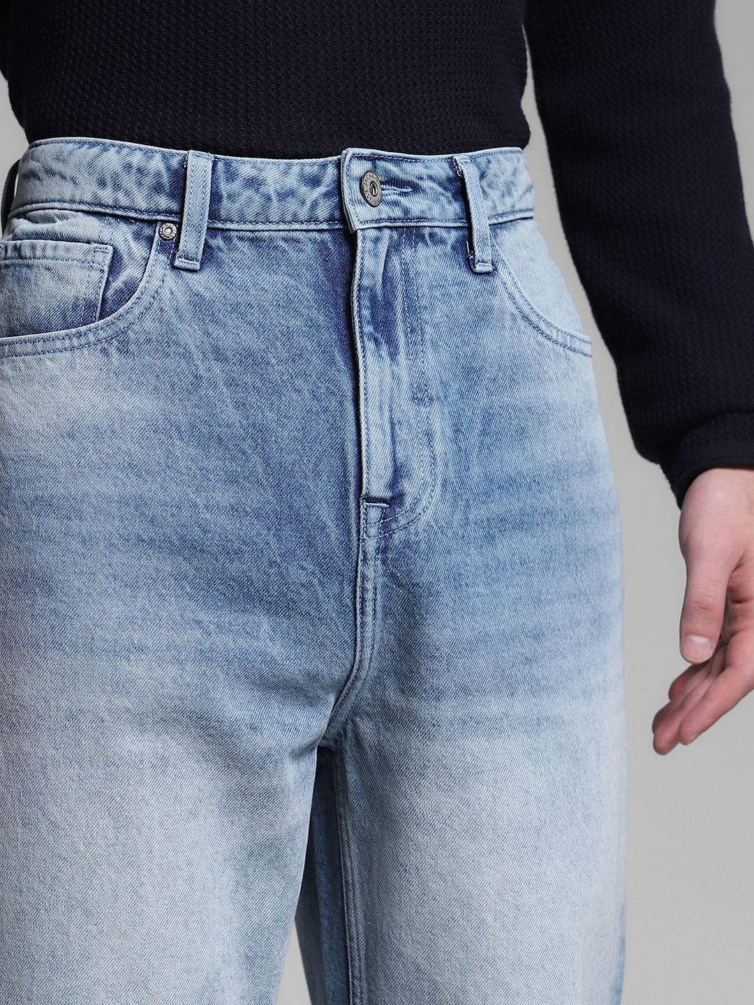 Light Blue Washed Dario Loose Fit Jeans