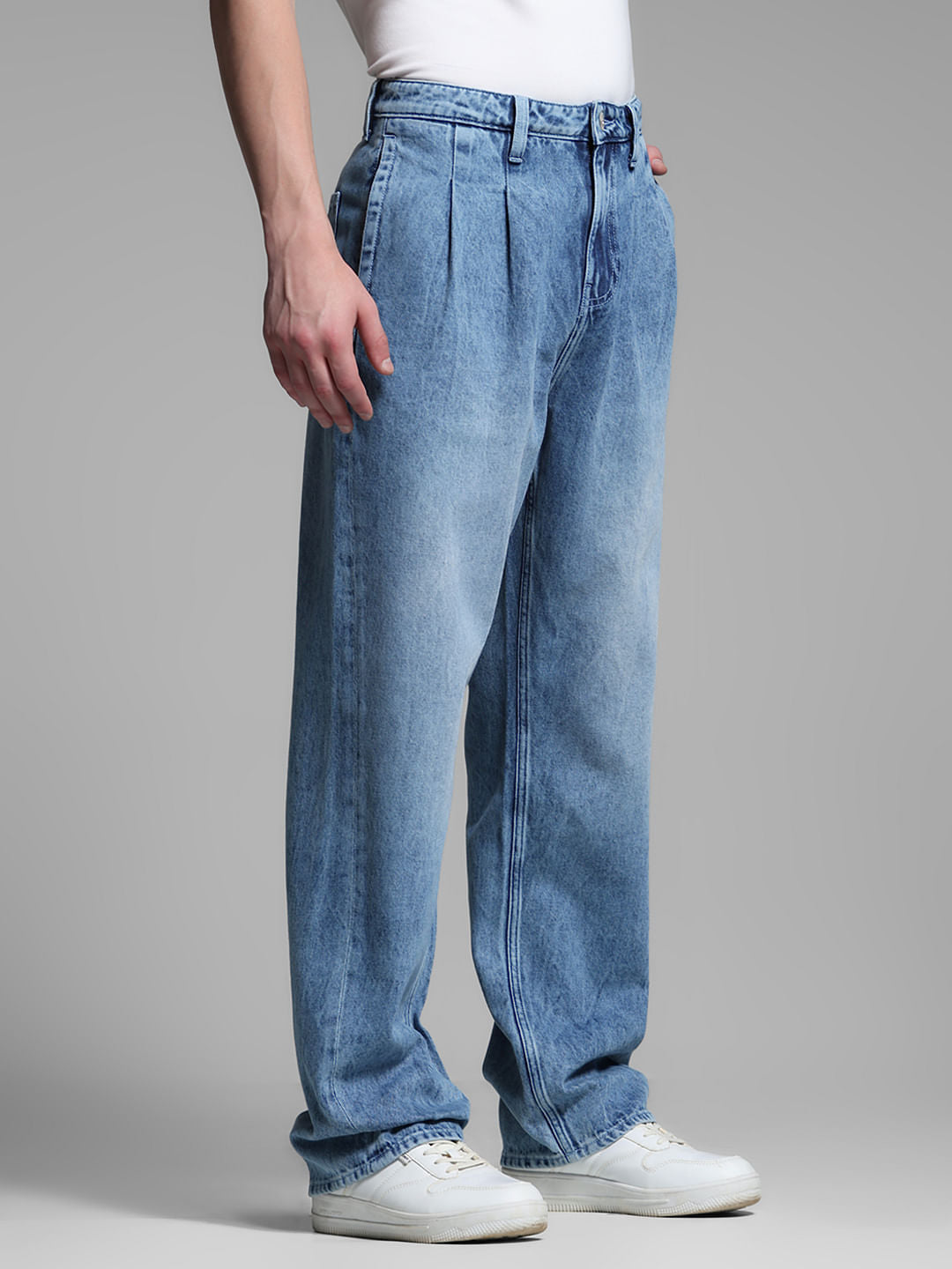 Light Blue High Rise Dario Loose Fit Jeans