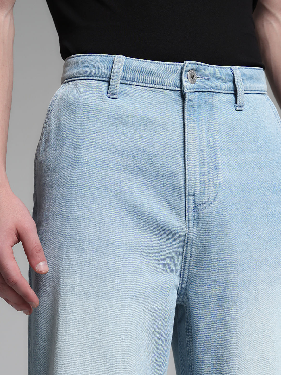 Light Blue High Rise Dario Loose Fit Jeans