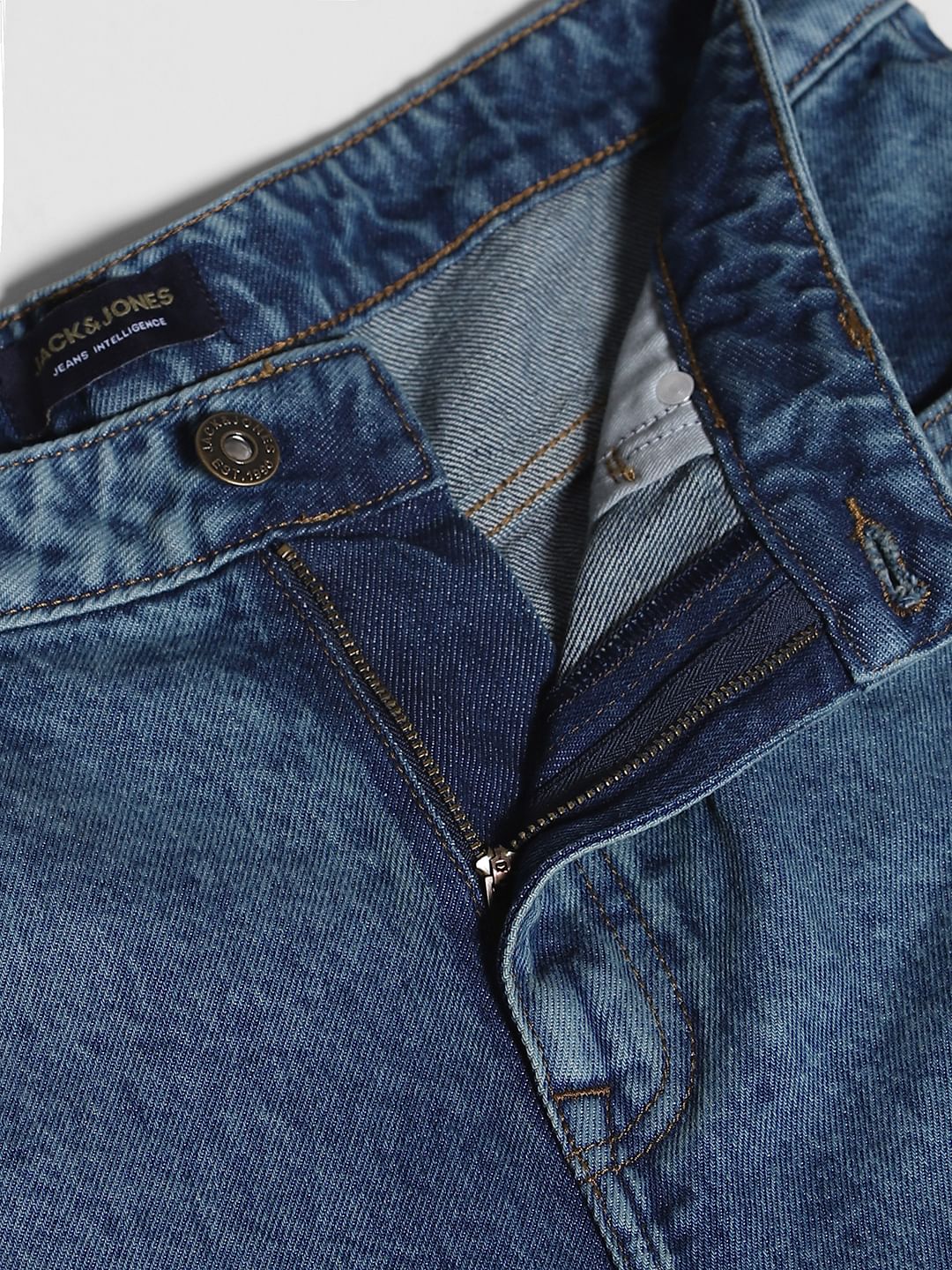 Blue High Rise Dario Loose Fit Jeans