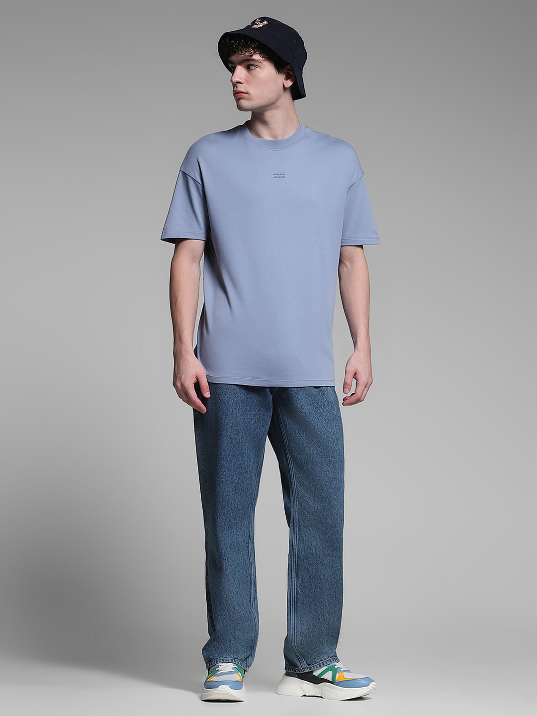 Blue High Rise Dario Loose Fit Jeans