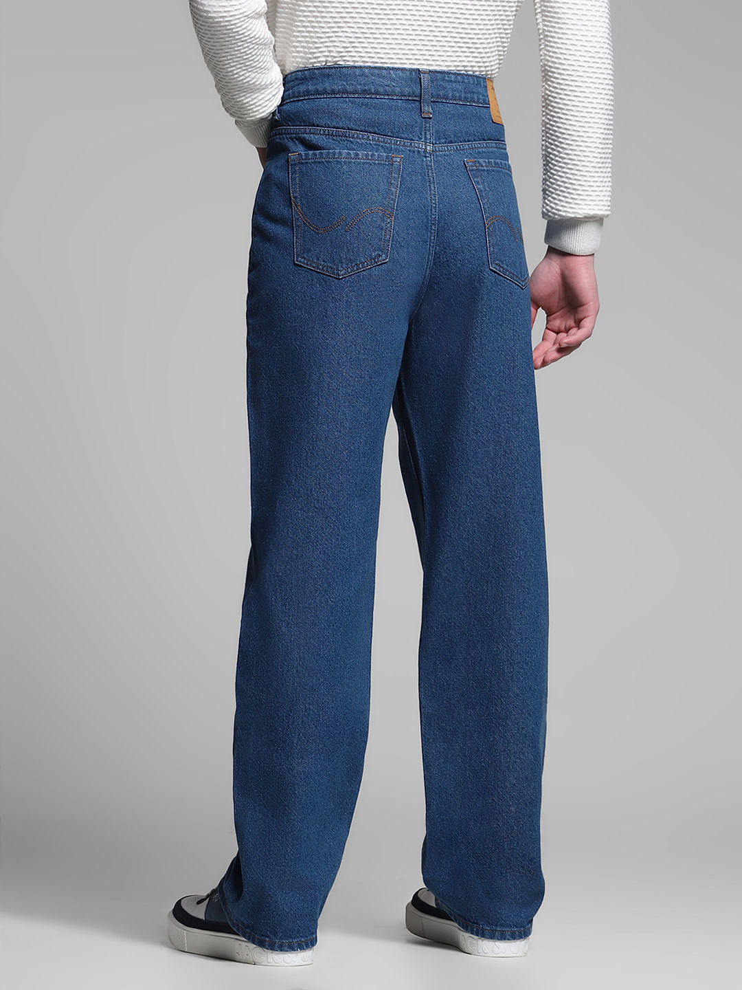 Blue High Rise Dario Loose Fit Jeans