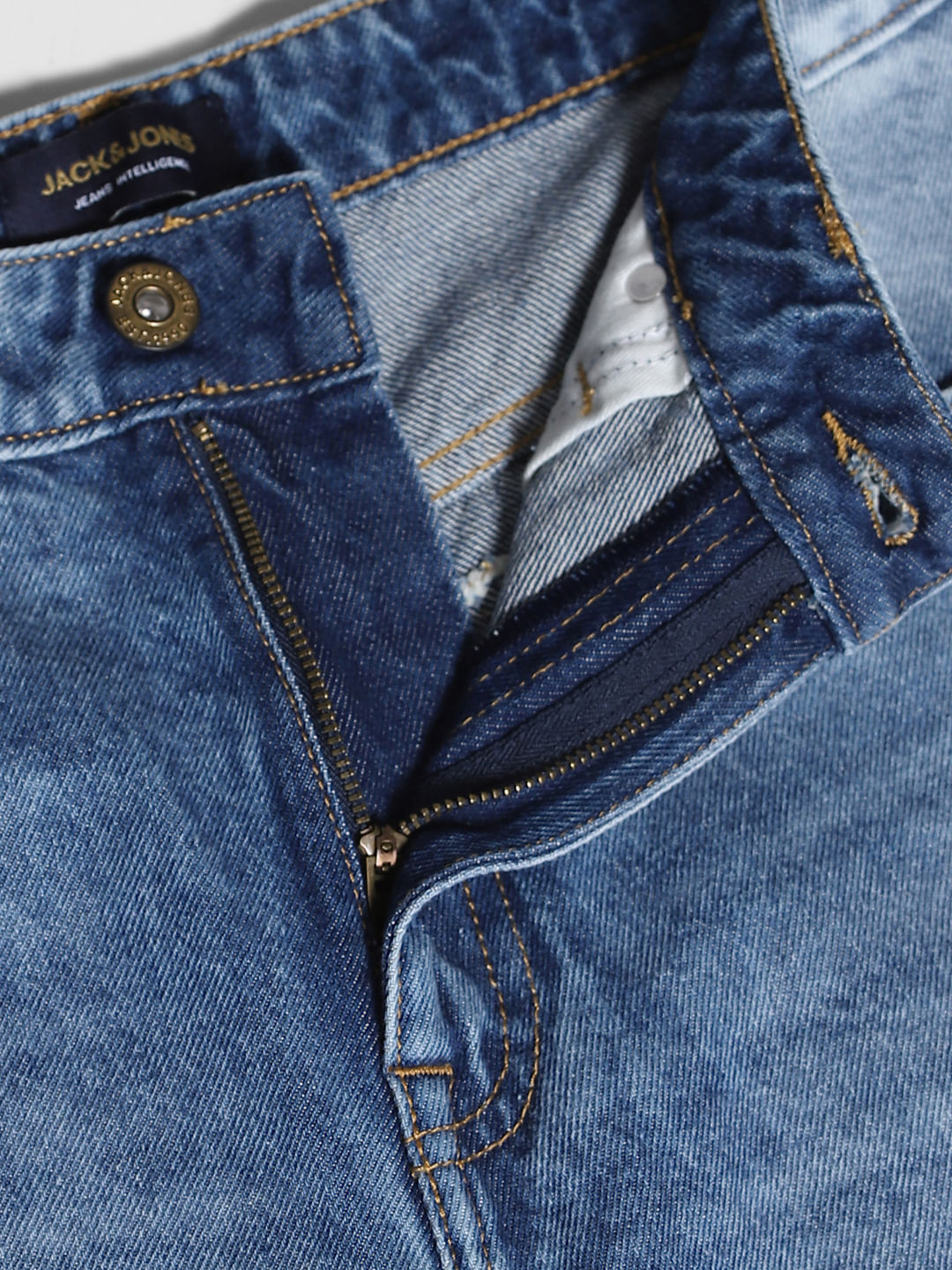 Blue Distressed Dario Loose Fit Jeans