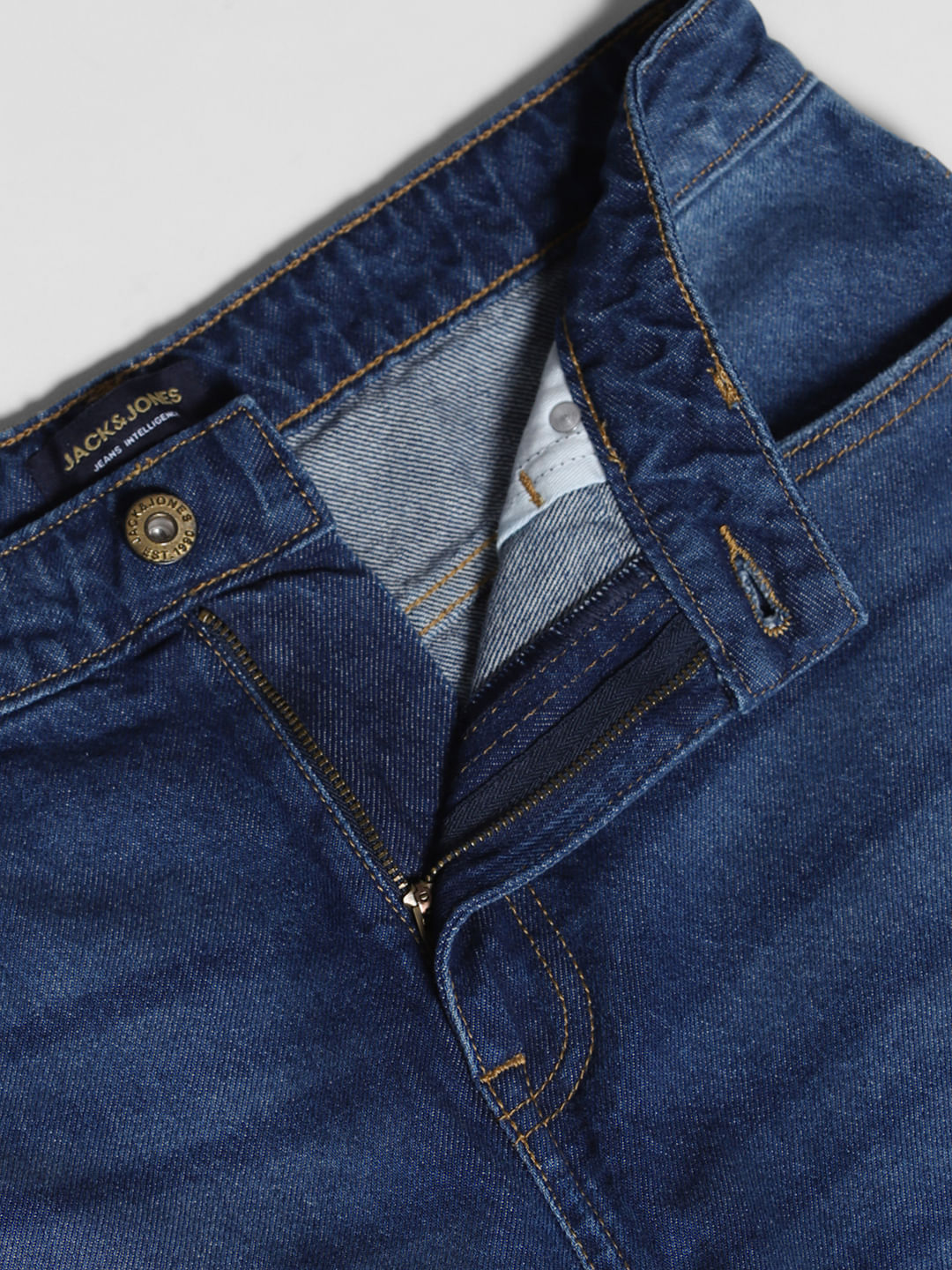 Blue Distressed Dario Loose Fit Jeans