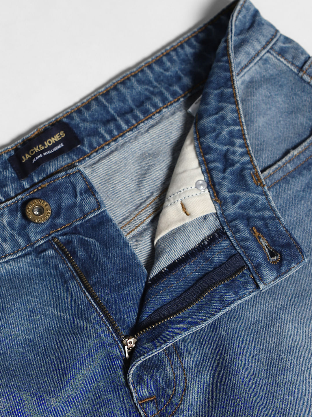 Blue Heavily Distressed Dario Loose Fit Jeans