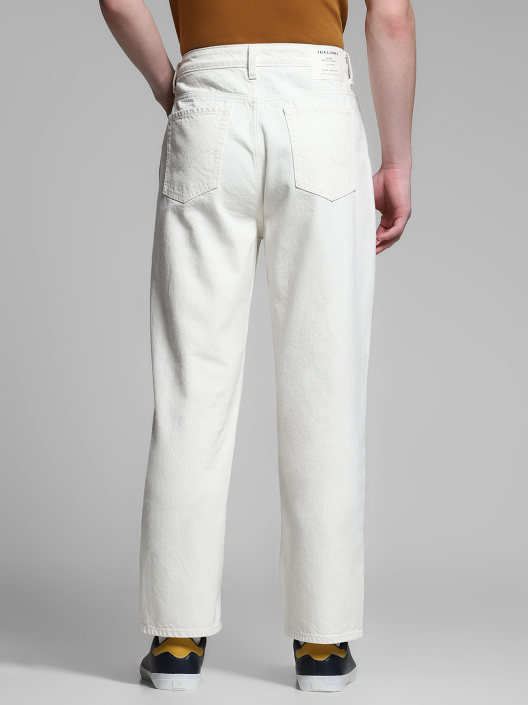 White High Rise Dario Loose Fit Jeans